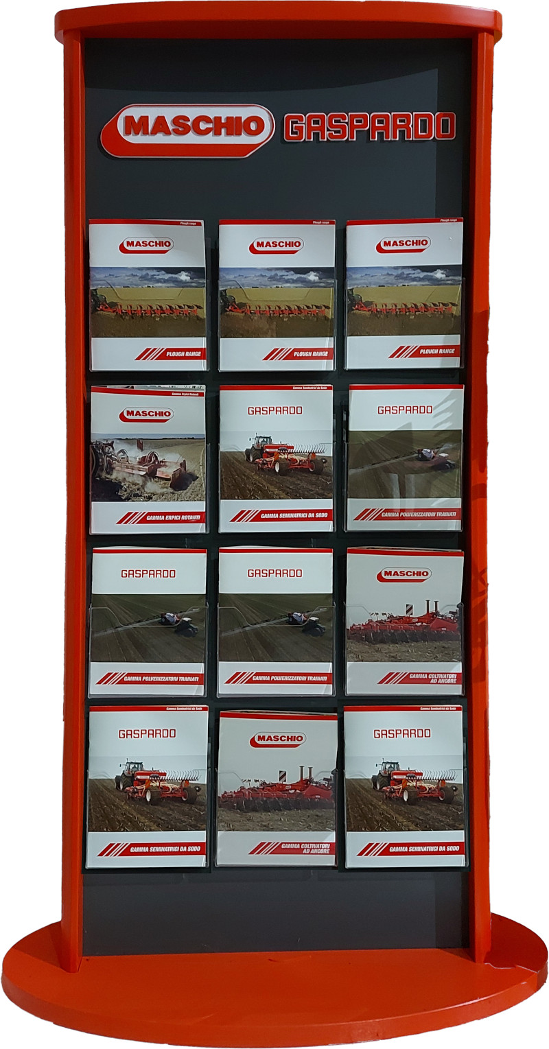 espositore durevole con tasche in plexiglass